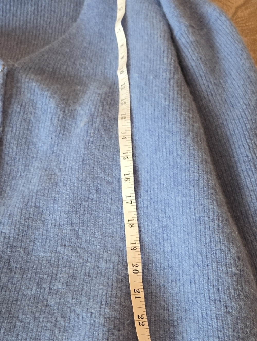 Sezane Sky Blue V-Neck Button Cardigan Sweater - Picture 6 of 6
